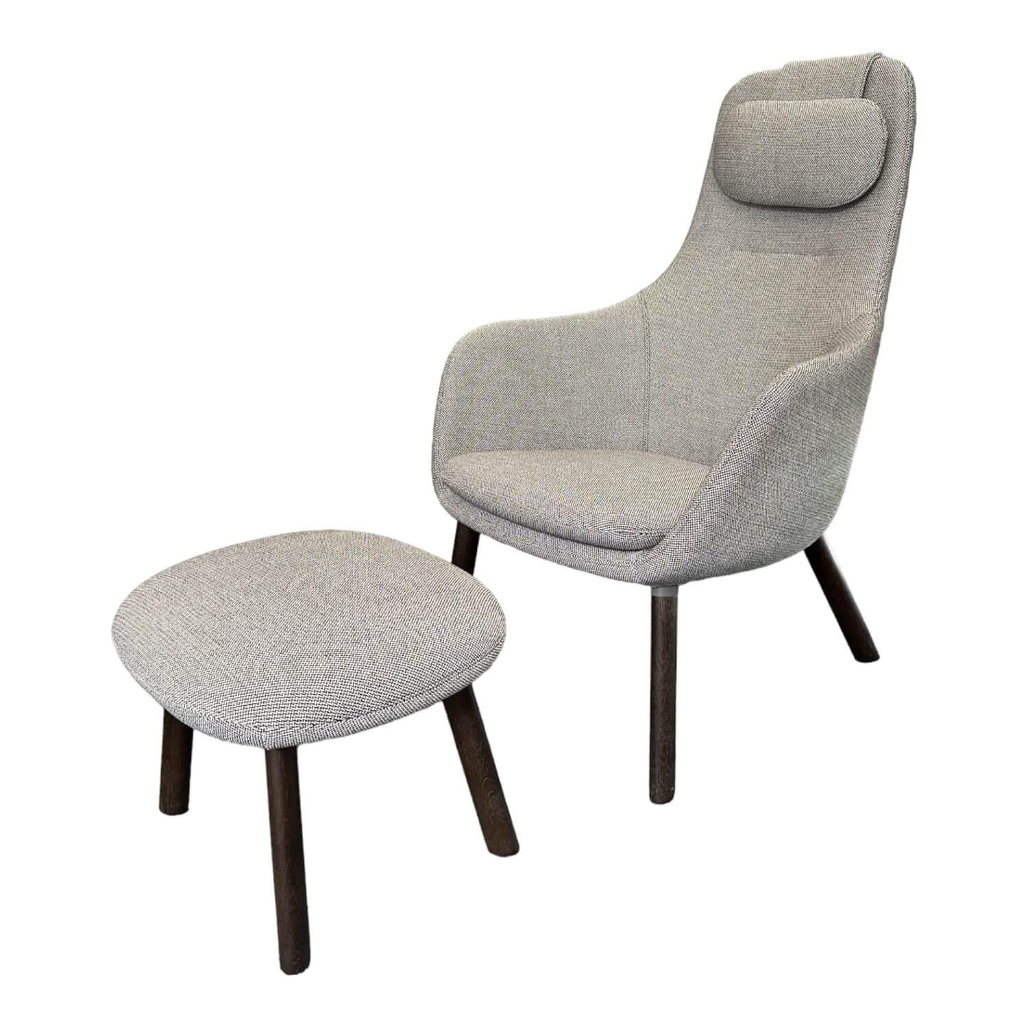 Vitra HAL Stoff Credo 120 Sessel mit Ottoman