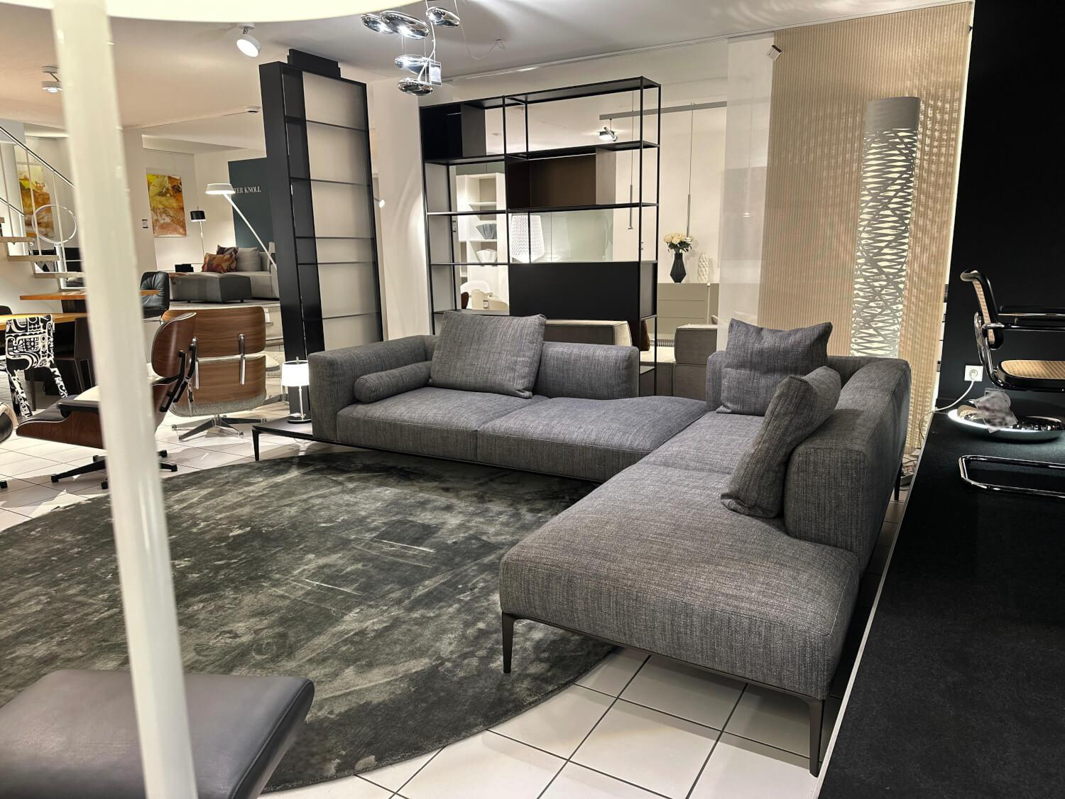 Walter Knoll Jaan Living Ecksofa Stoff Togba Grau