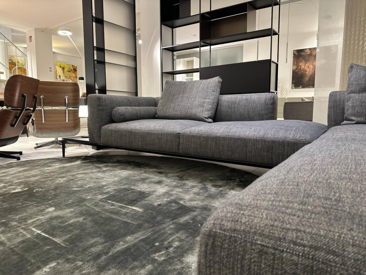 Walter Knoll Jaan Living Ecksofa Stoff Togba Grau