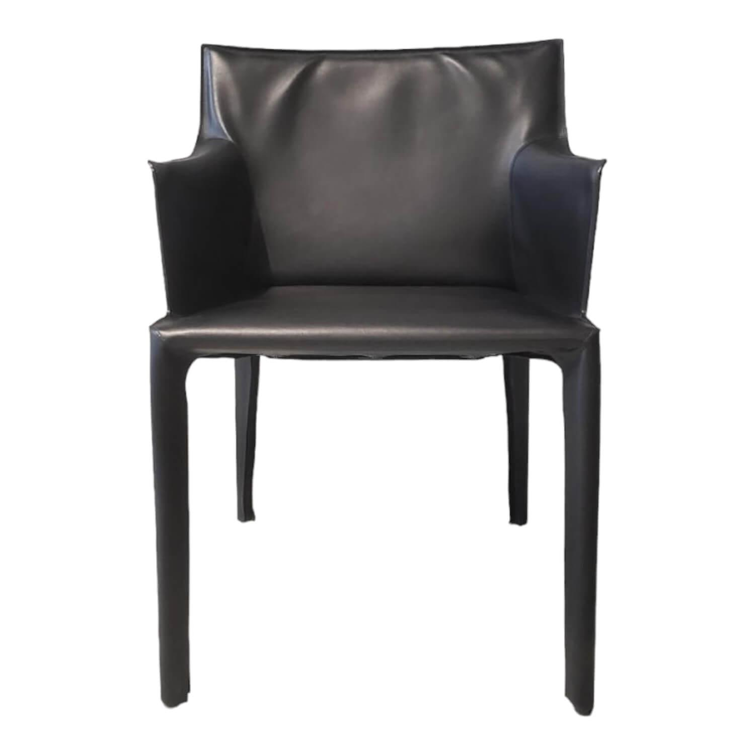 Walter Knoll Stuhl Saddle Chair Leder Schwarz