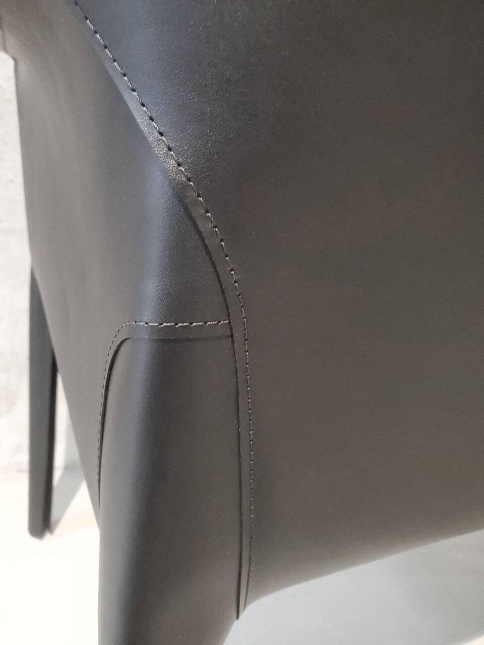 Walter Knoll Stuhl Saddle Chair Leder Schwarz