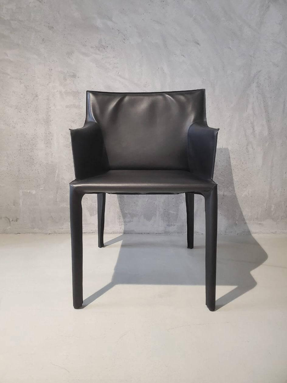 Walter Knoll Stuhl Saddle Chair Leder Schwarz