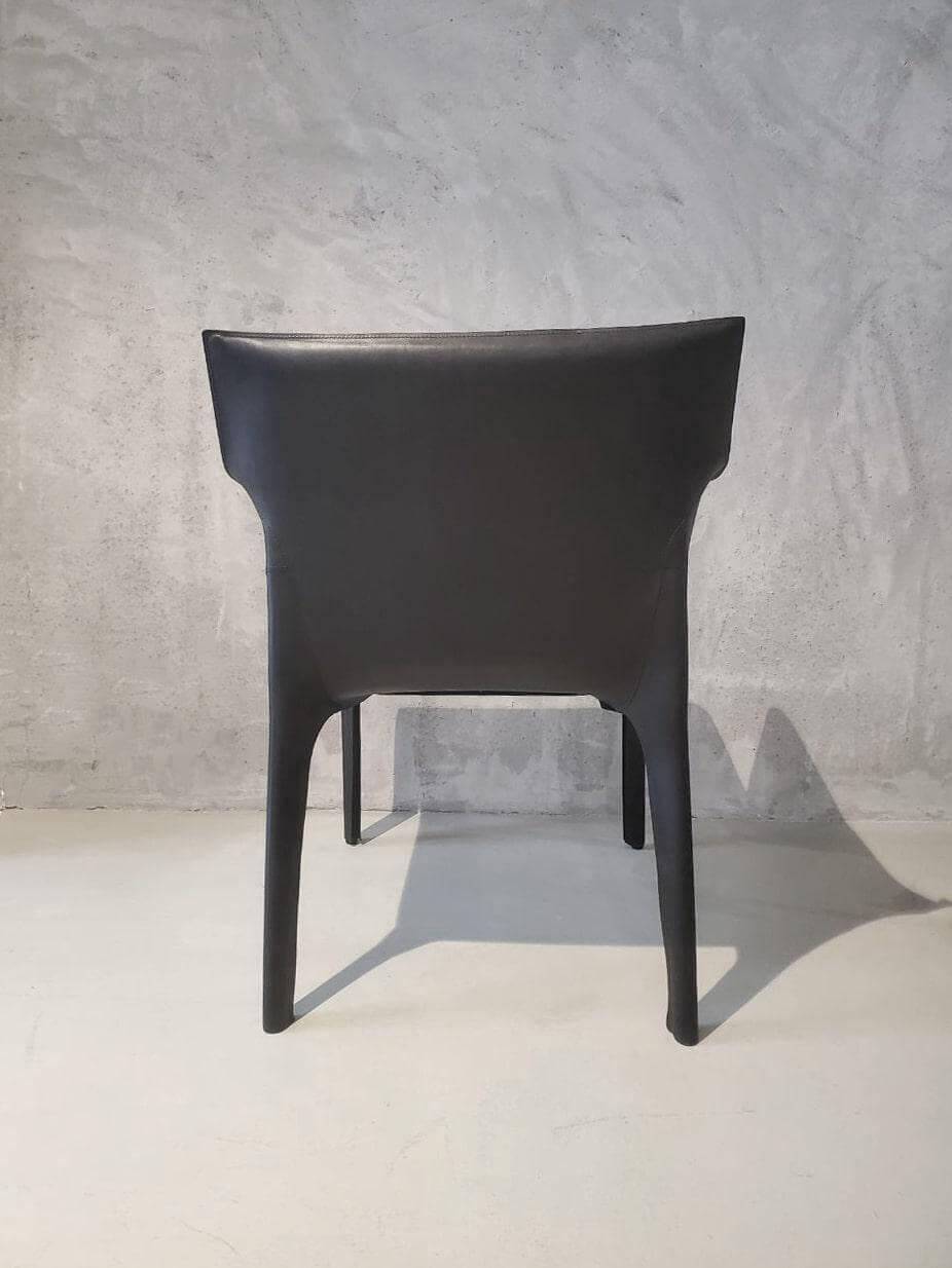 Walter Knoll Stuhl Saddle Chair Leder Schwarz