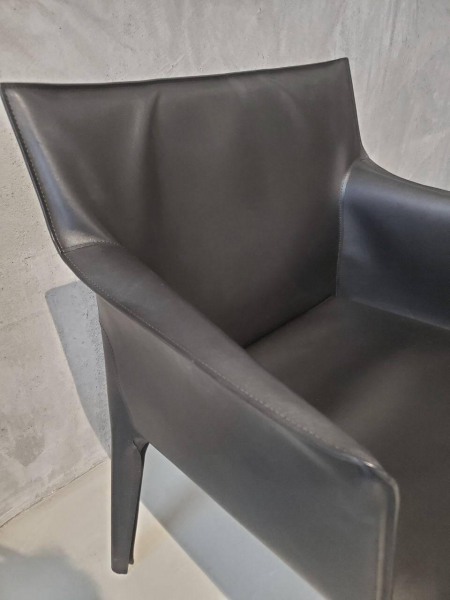 Walter Knoll Stuhl Saddle Chair Leder Schwarz