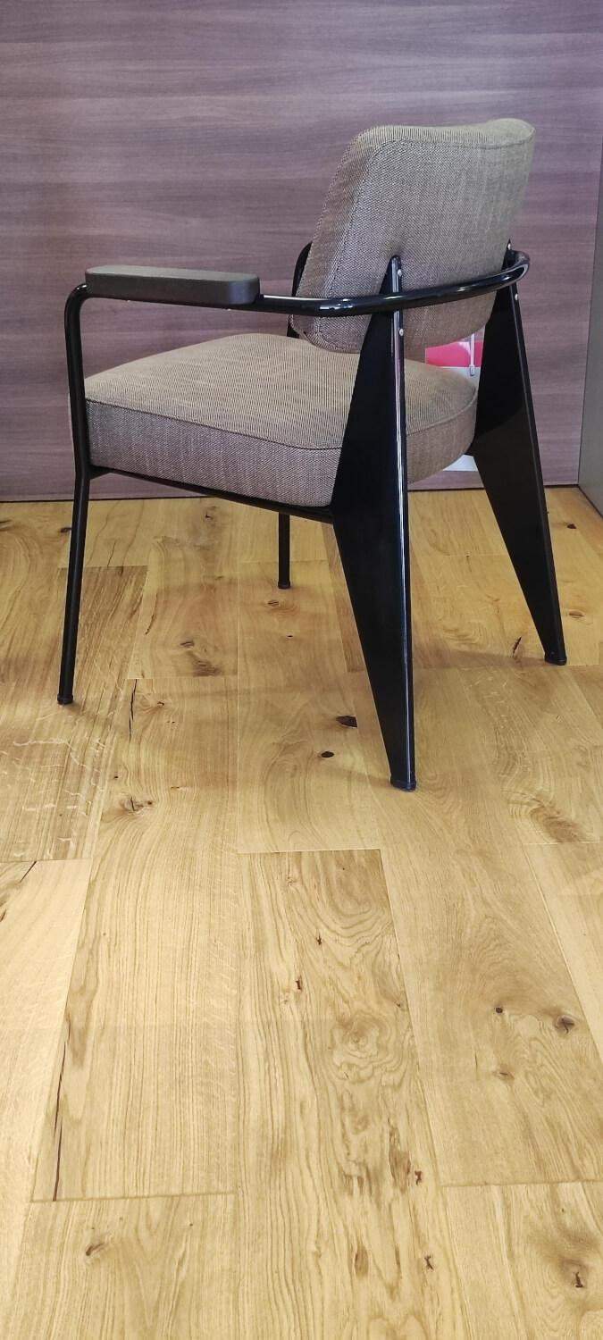 Vitra Fauteuil Direction Stoff Fifty Fifty 38 Beige Metall