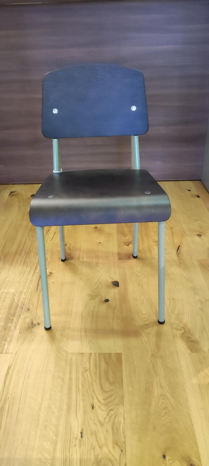 Vitra Stuhl Standard Sitz Rücken Metall Prouvé Vermeer Grün
