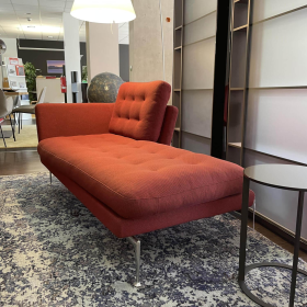 Vitra Chaise Lounge Suita Stoff Laser Rot Moorbraun
