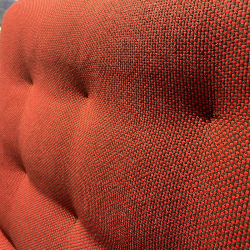 Vitra Chaise Lounge Suita Stoff Laser Rot Moorbraun