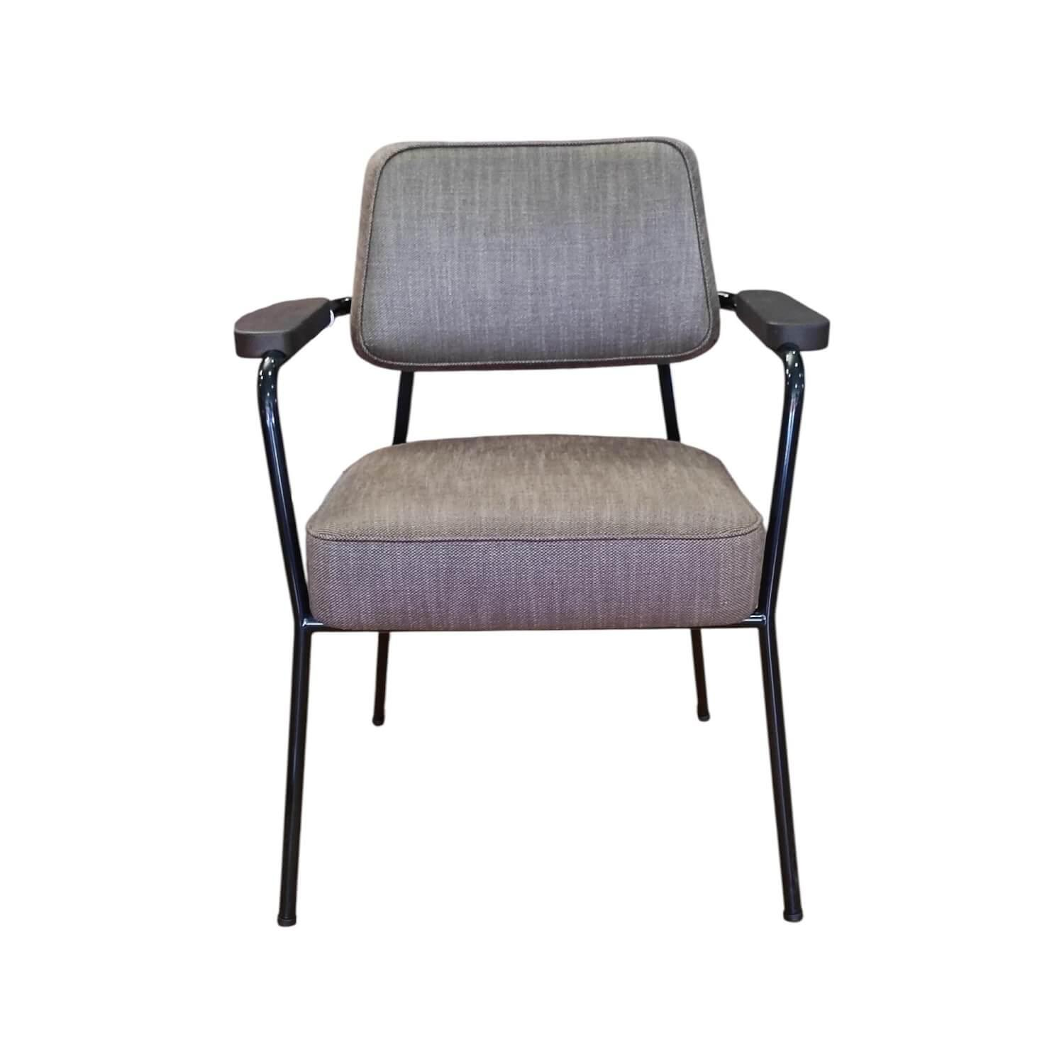 Vitra Fauteuil Direction Stoff Fifty Fifty 38 Beige Metall
