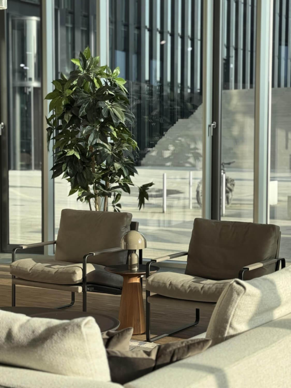 Walter Knoll Fabricius Chair Leather Muscat Brown Set 2