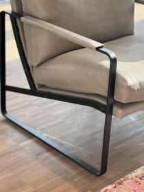 Walter Knoll Fabricius Chair Leather Muscat Brown Set 2