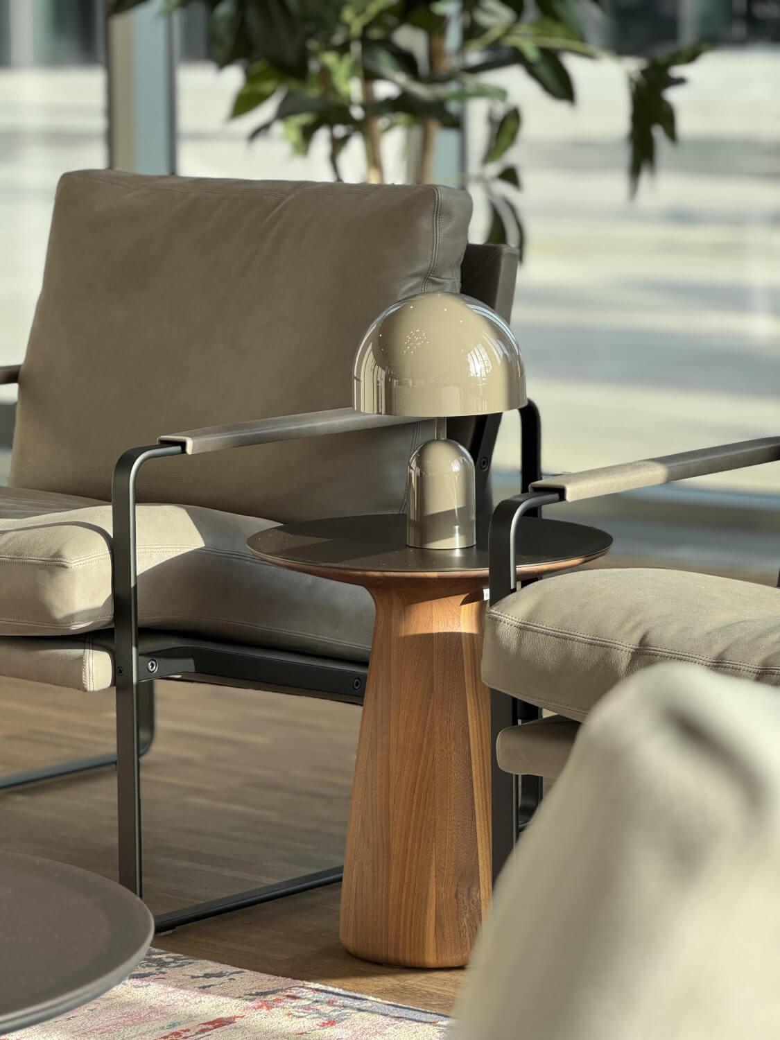 Walter Knoll Fabricius Chair Leather Muscat Brown Set 2