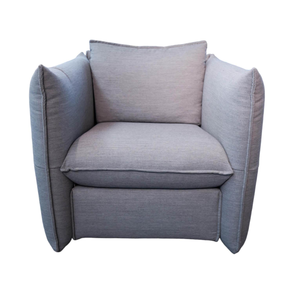 Vitra Mariposa Club Armchair Fabric Braided Pebble Melange