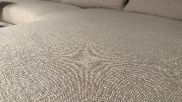 Walter Knoll Maaru Ecksofa Champagne Stoff Schwarz