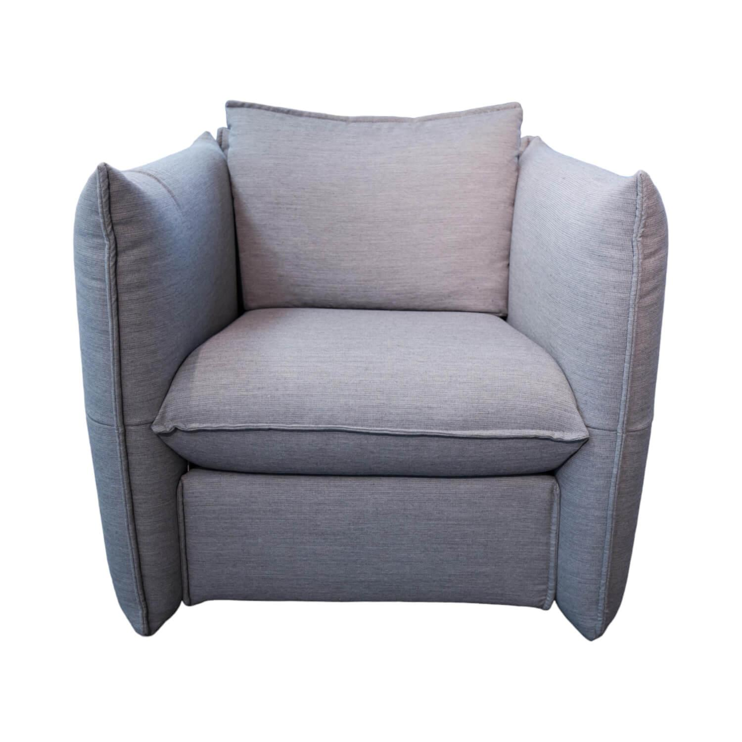 Vitra Mariposa Club Armchair Fabric Braided Pebble Melange
