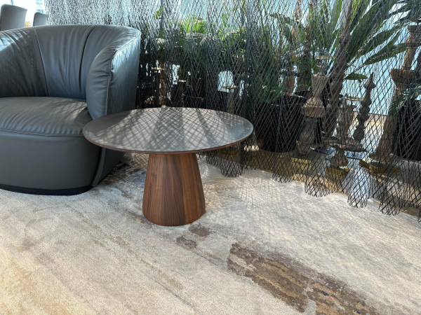 Walter Knoll Foster Tisch Stahl Braun Nussbaum