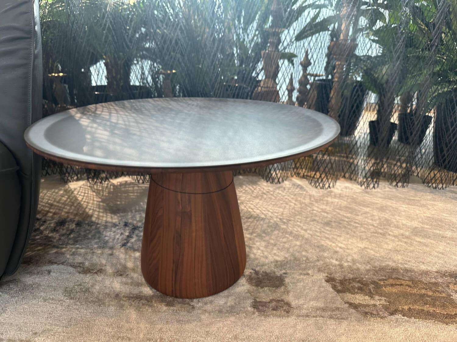 Walter Knoll Foster Tisch Stahl Braun Nussbaum
