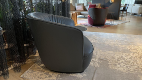 Walter Knoll Sessel Ishino Leder Congress 1441 Basalt Grau