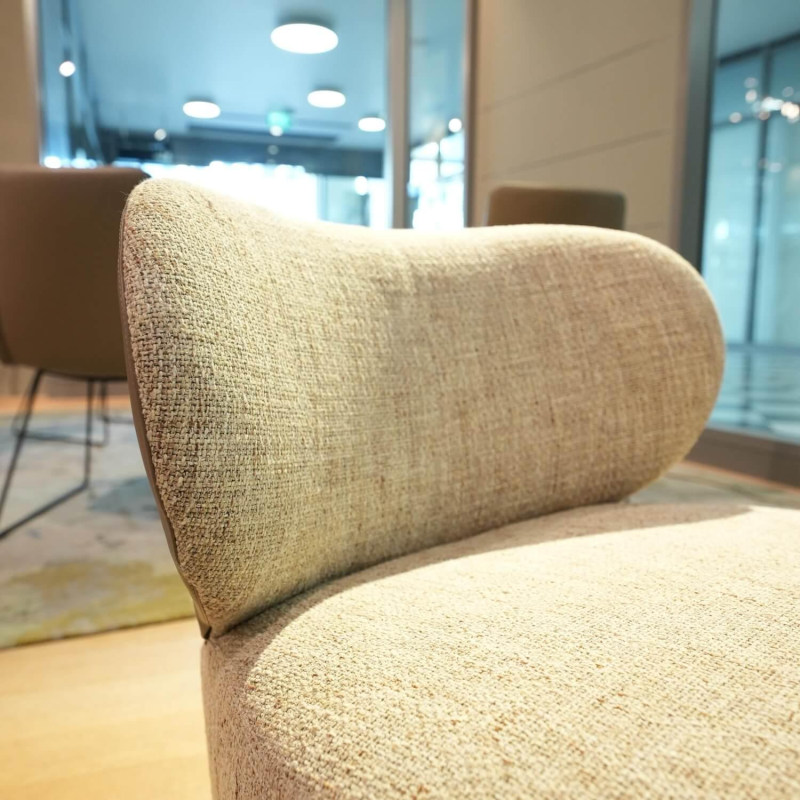Walter Knoll Sessel Bao Klein Stoff Sorel Smoke Quarz Beige