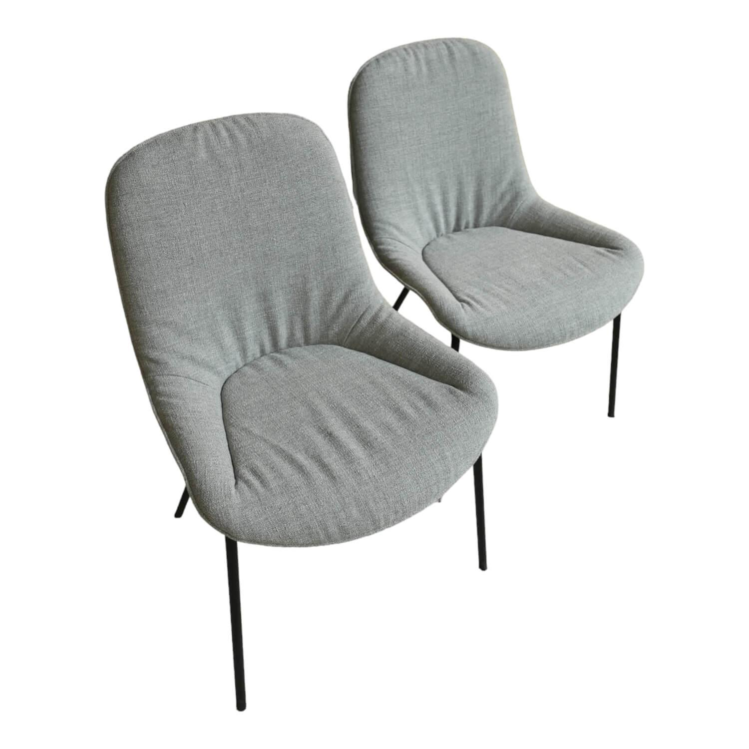Walter Knoll Stuhl Set Sheru Stoff Gaia 7891 Platin Grau