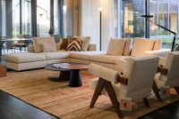 Walter Knoll Living Landscape 755 Ecksofa Bezug Curly Beige