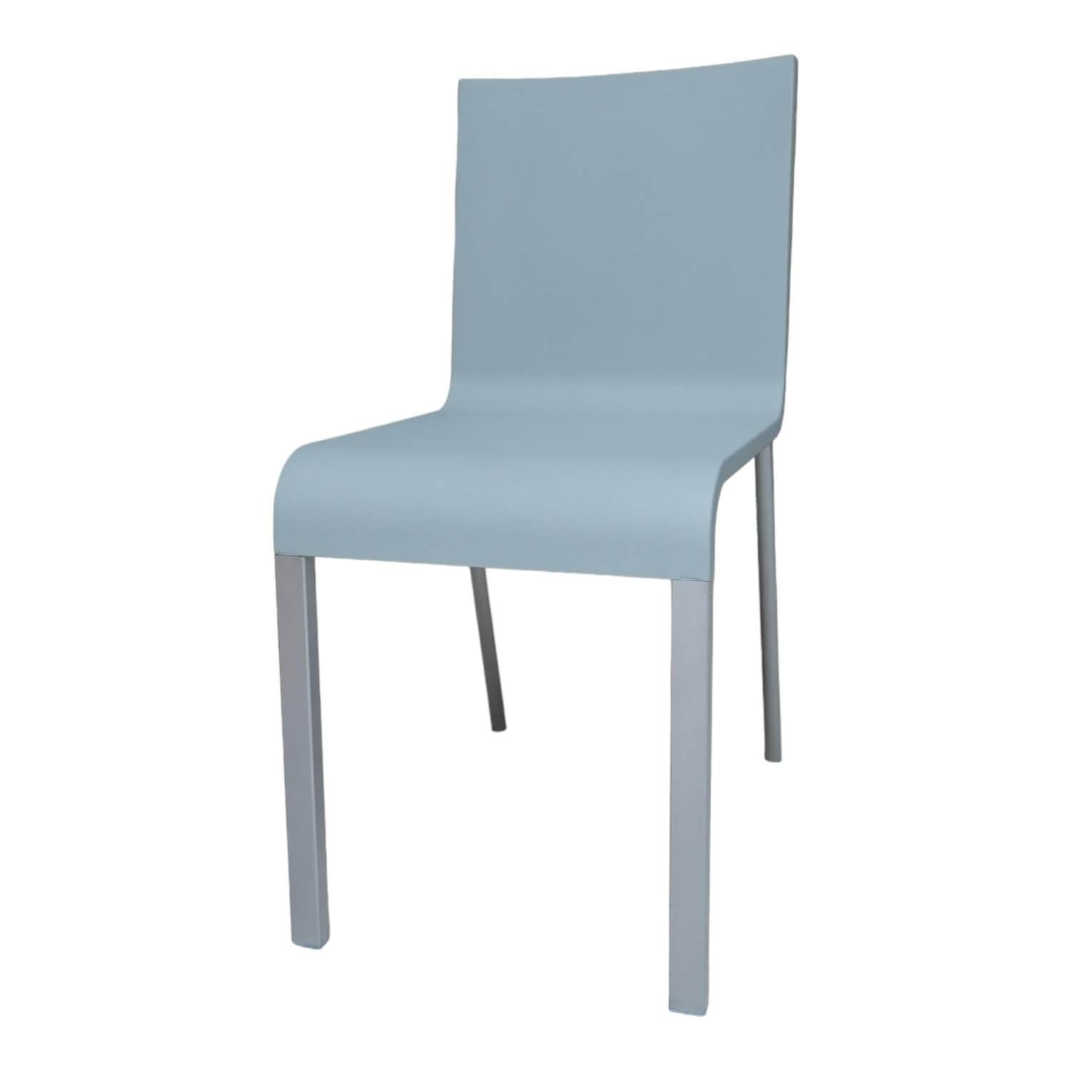 Vitra Stuhl 03 Hellgrau Kunststoff Silber