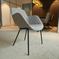 Walter Knoll Sheru Armlehnstuhl Platin Grau Stoff