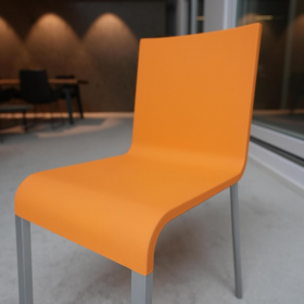 Vitra Stuhl 03 Mango Kunststoff Silber