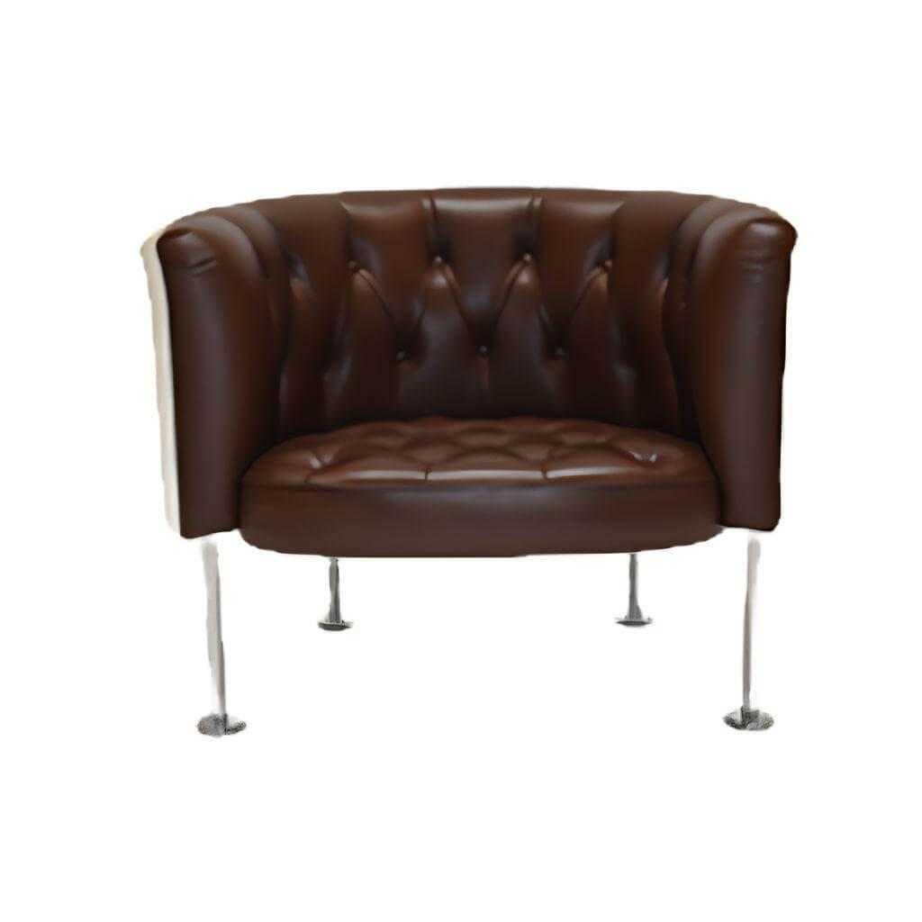 Armchair Haussmann 310 Leather Elen Mocha Brown
