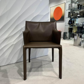 Walter Knoll Saddle Chair Leder Saddle Khaki Braun