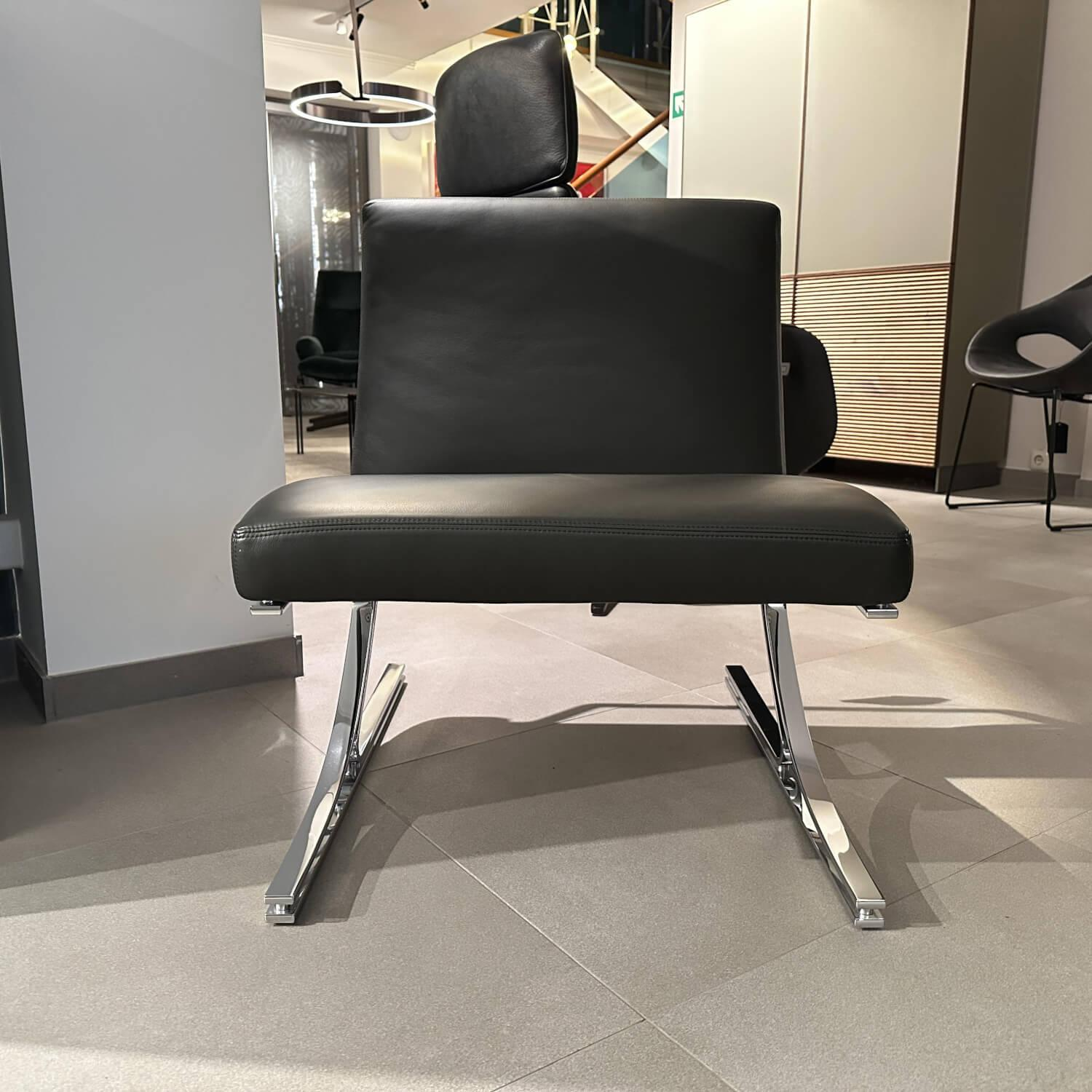 Walter Knoll Sessel Berlin Leder Congress 55 Chrom