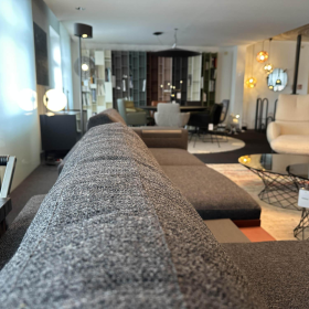 Walter Knoll Ecksofa Living Landscape Stoff Kvadrat Schwarz
