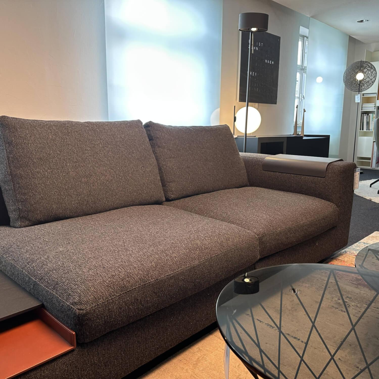 Walter Knoll Ecksofa Living Landscape Stoff Kvadrat Schwarz