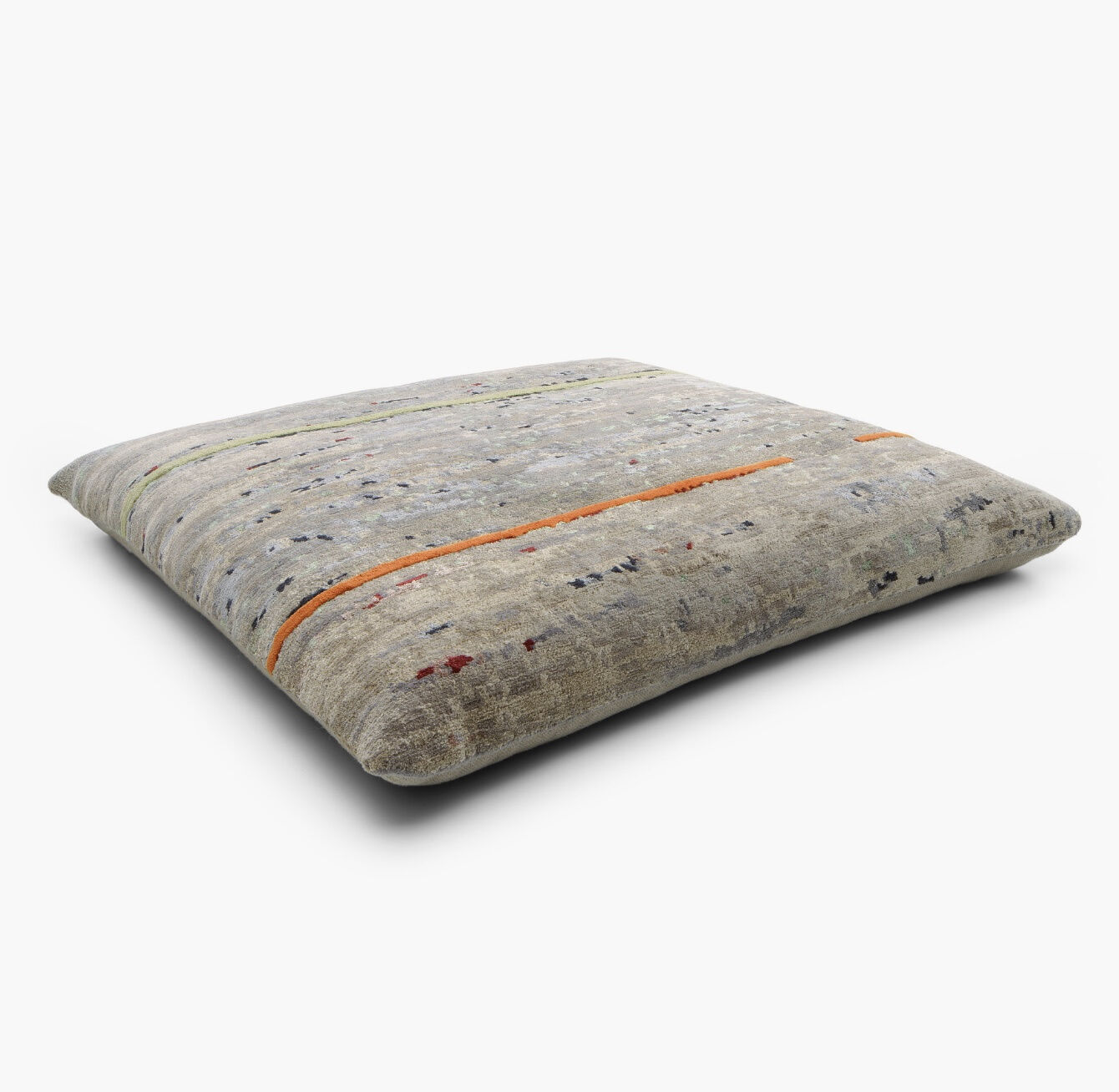 Walter Knoll Badawi Floor Pillow Wool and Silk Multicolored