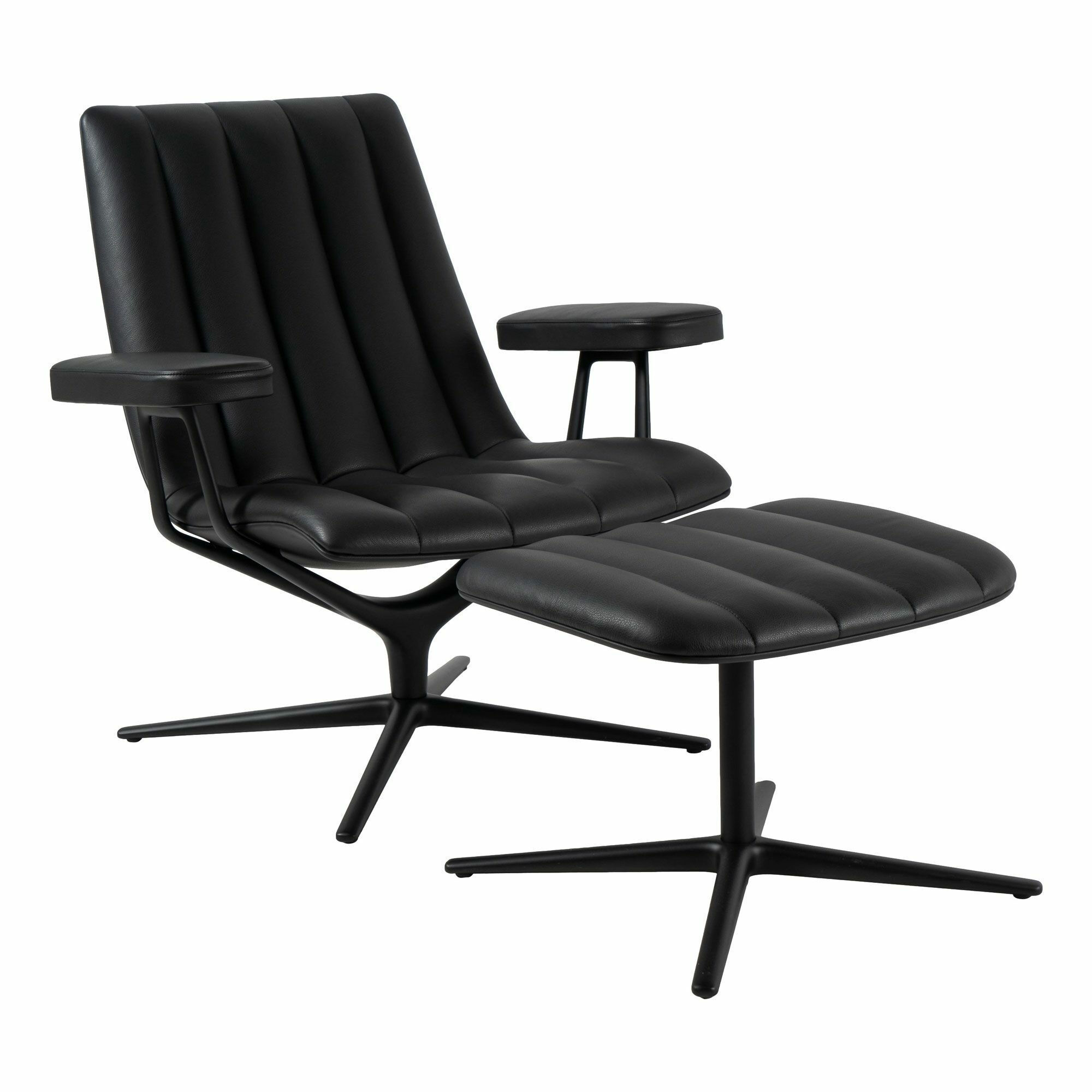 Walter Knoll Sessel Healey Lounge Leder Grau