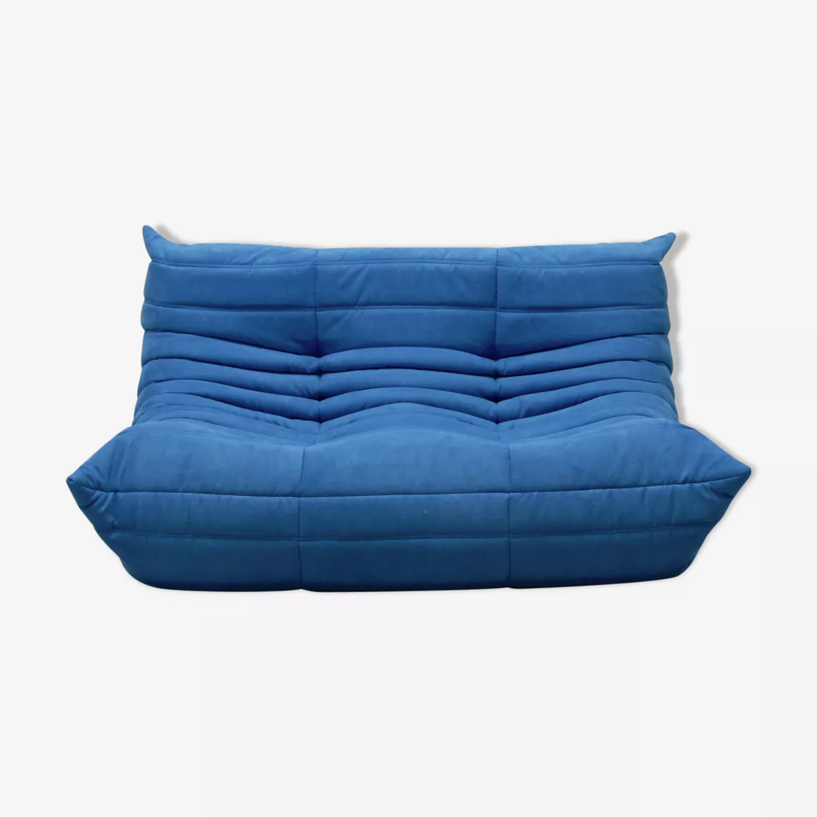 Togo Sofa 2-Sitzer Textil Blau