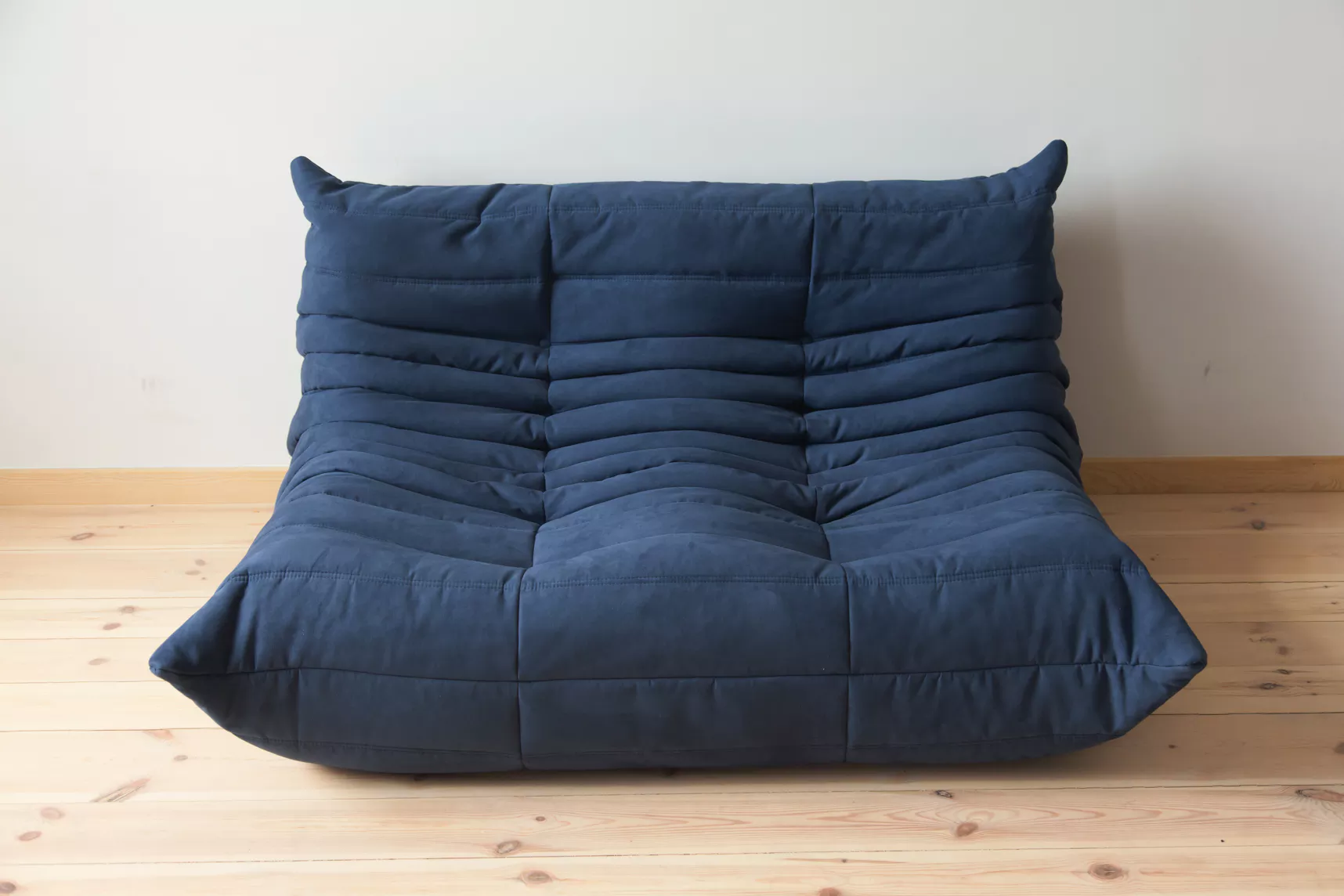 Togo Sofa 2-seater Textile Navy Blue