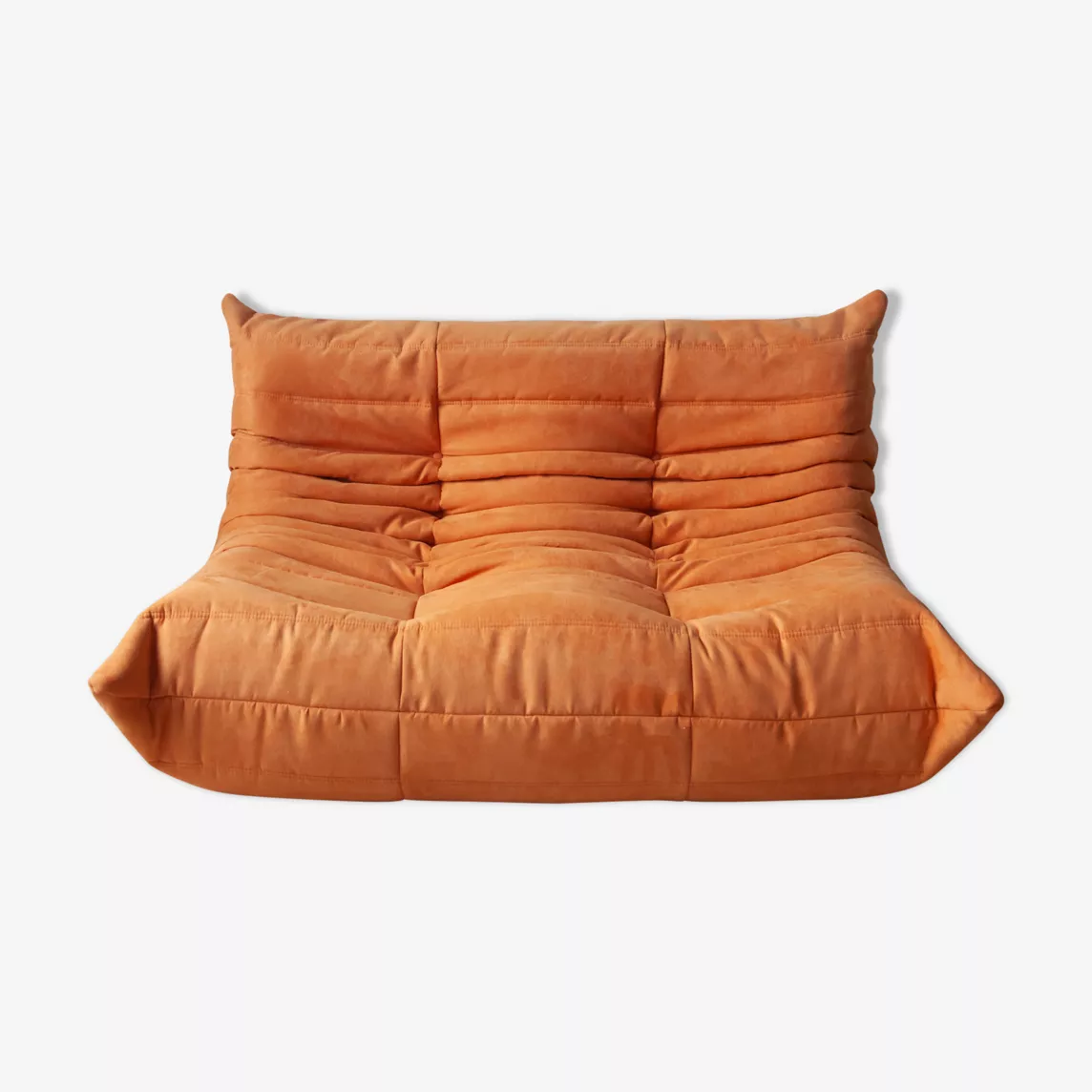 Togo Sofa 2-seater textile orange