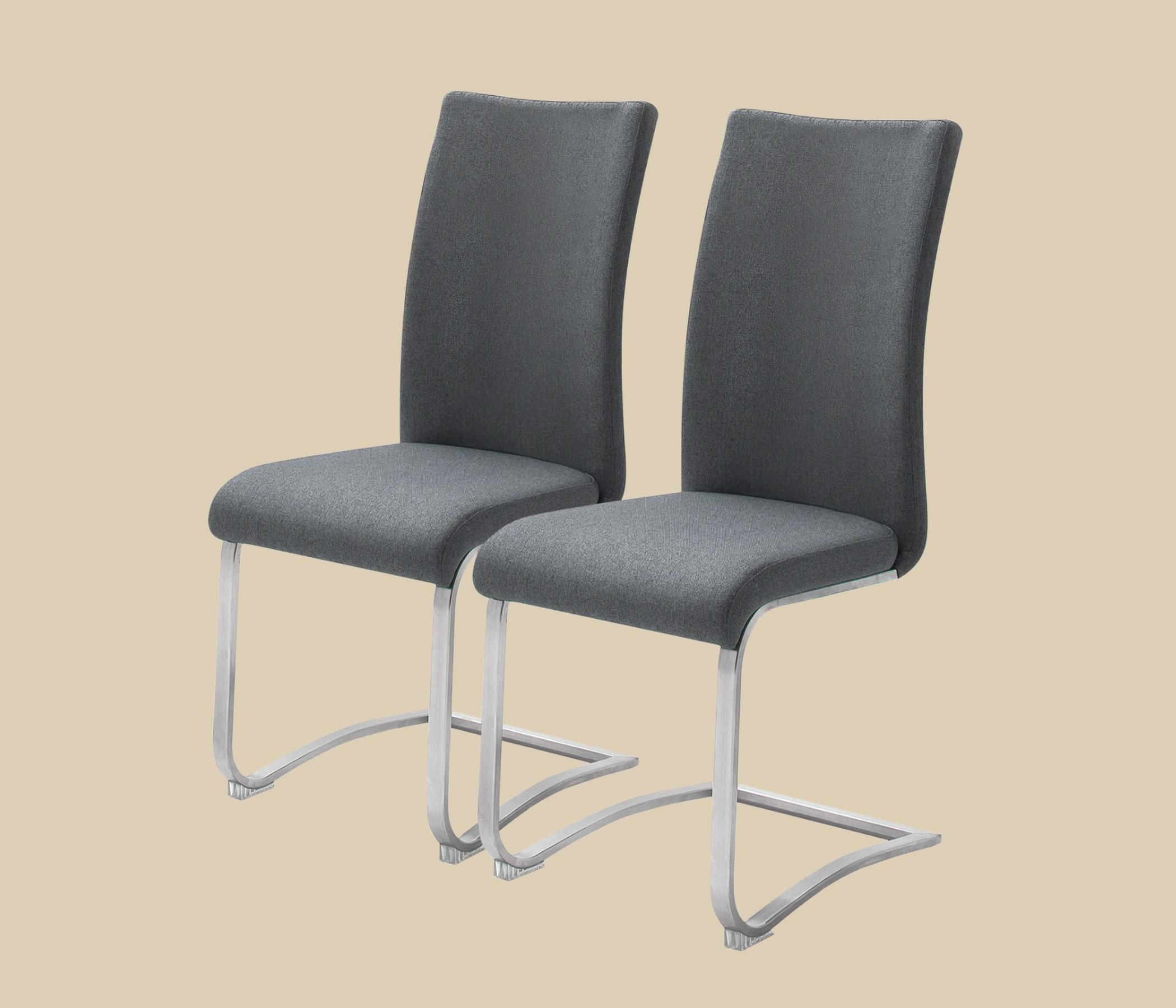 2x High-quality Cantilever Chairs Anthracite