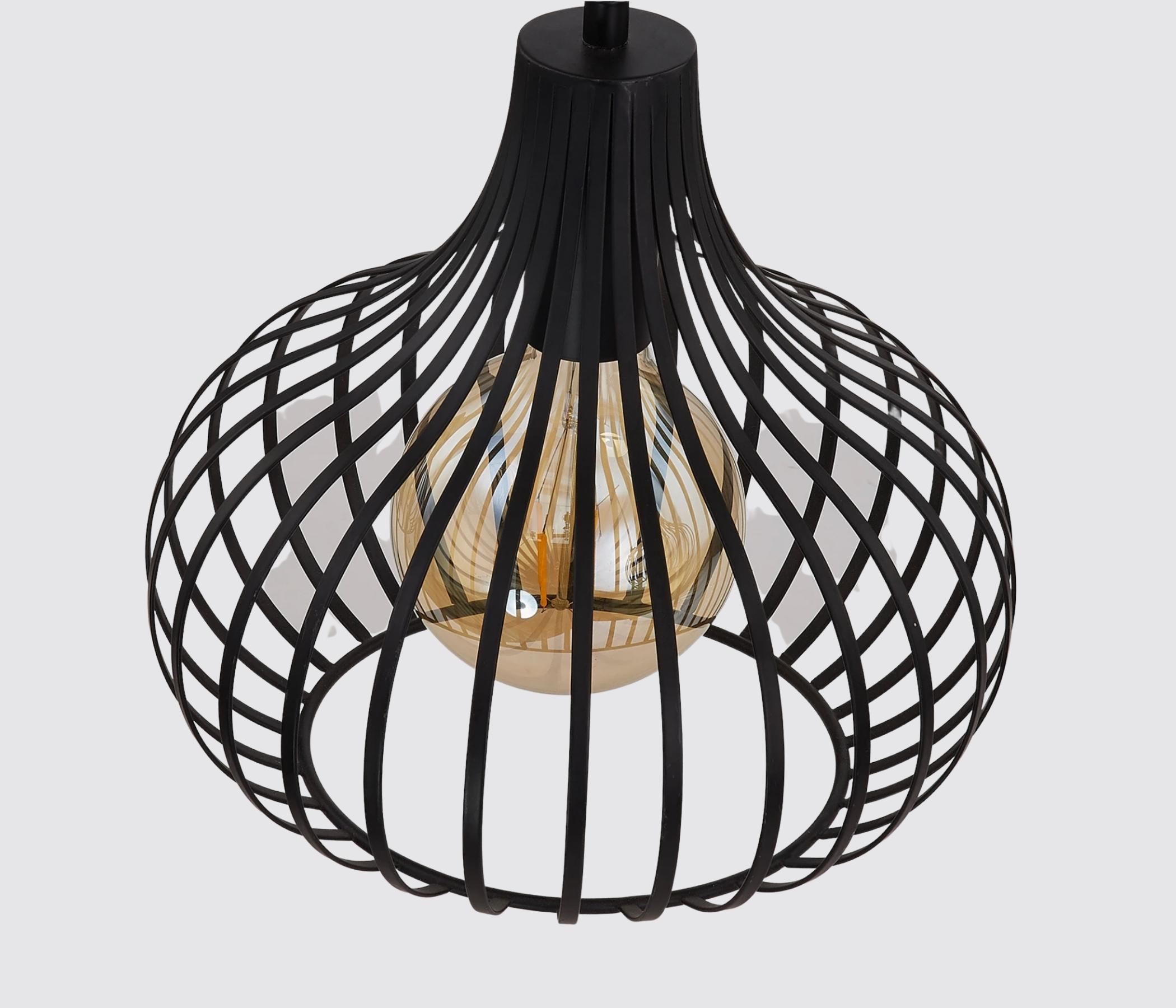 Pendant lamp metal black