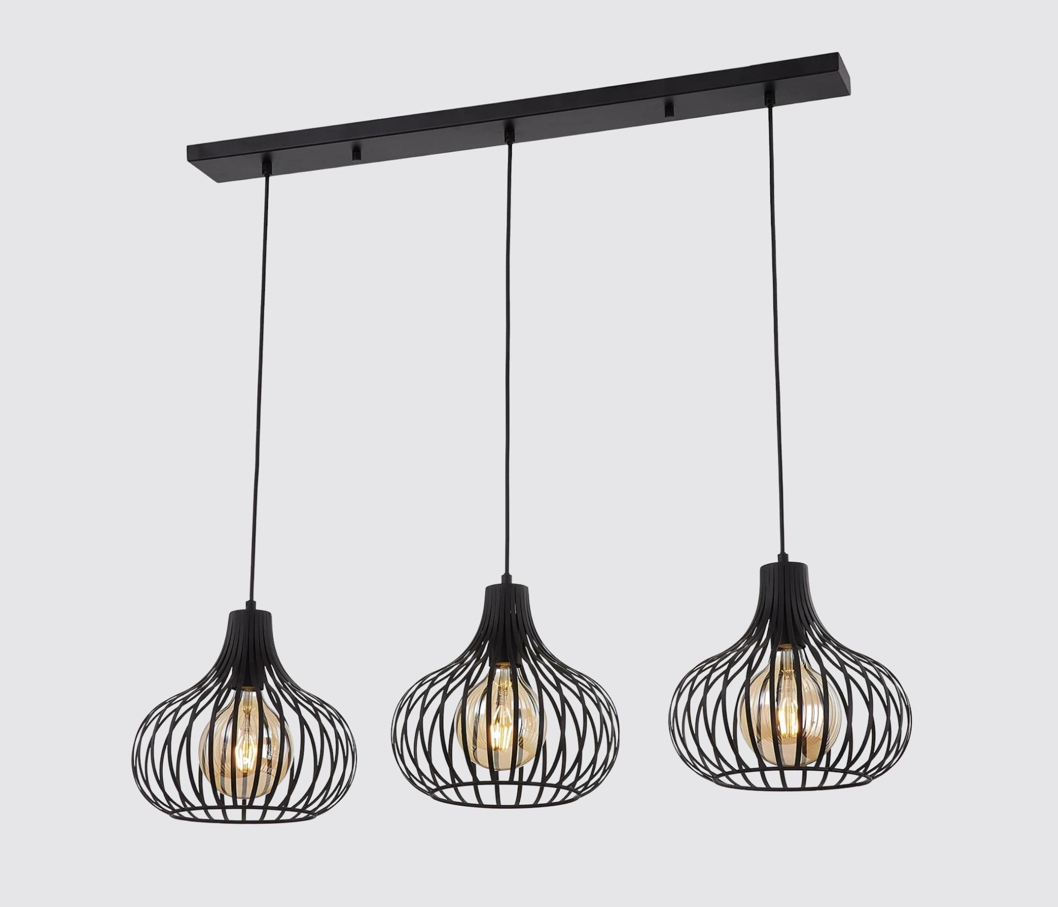 Pendant lamp metal black