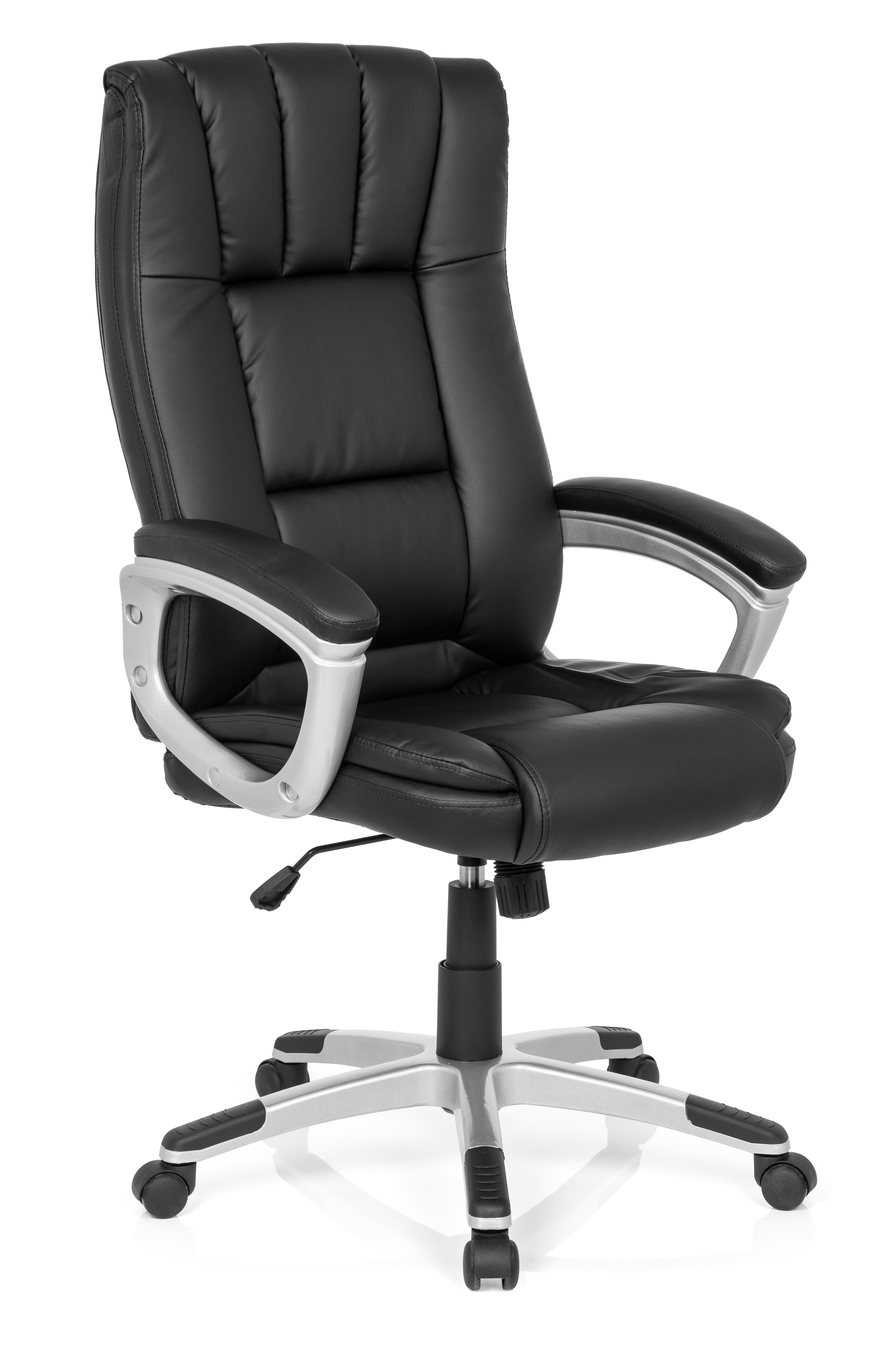 Office chair faux leather black