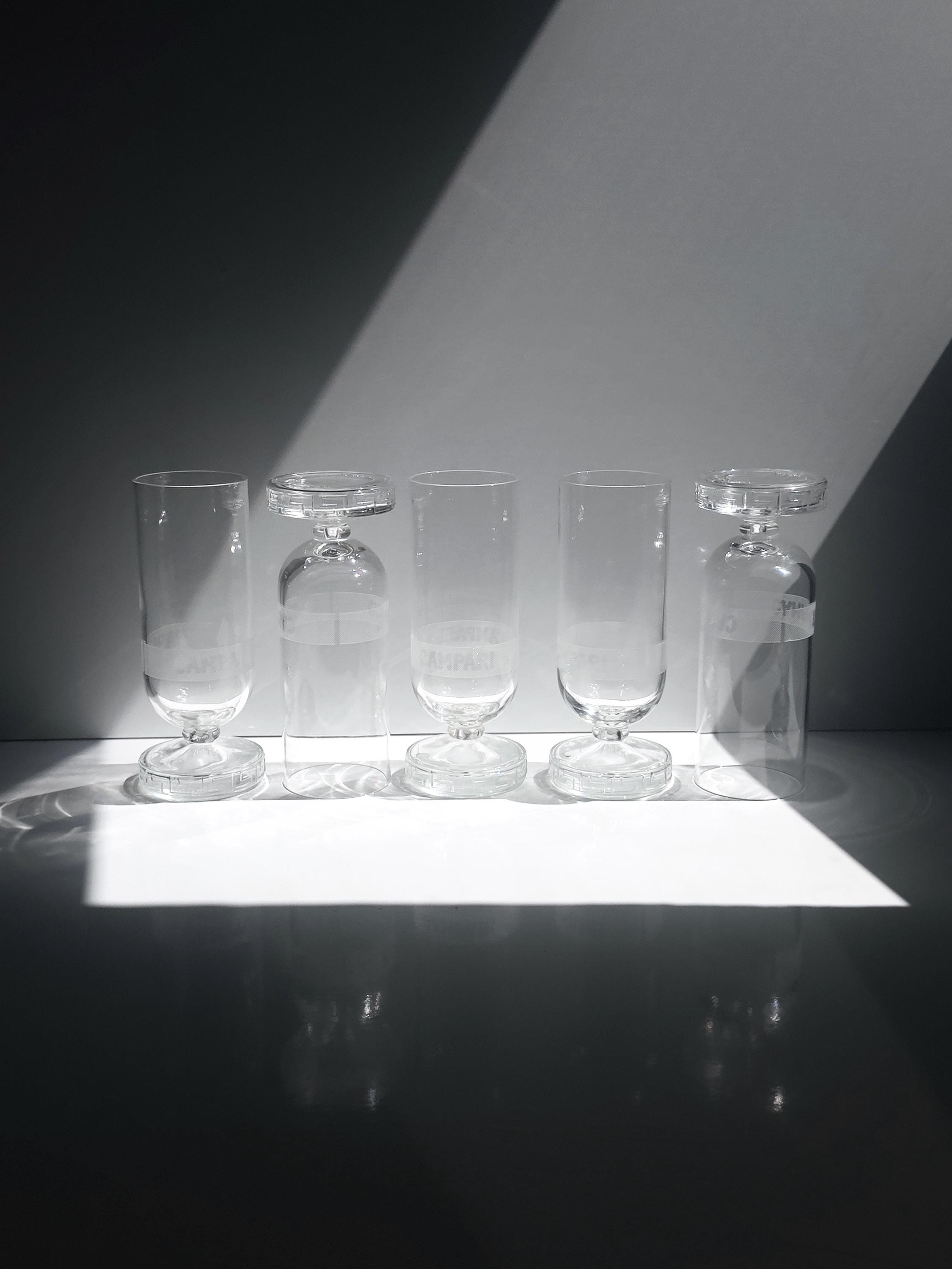 5 Campari „Greca“ Bittergläser von Matteo Thun für Alessi