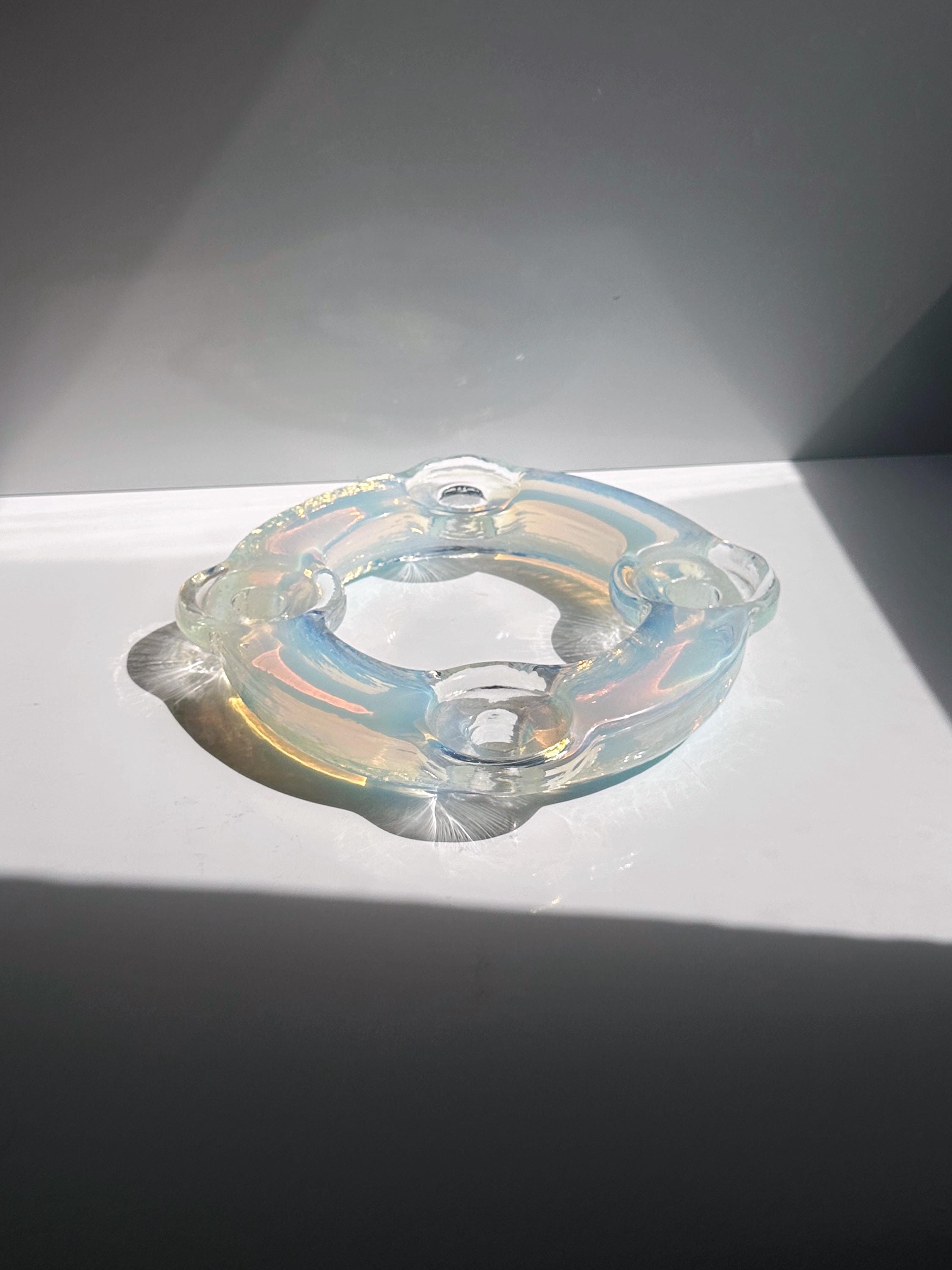 Murano Opalglas Kerzenhalter für 4 Kerzen
