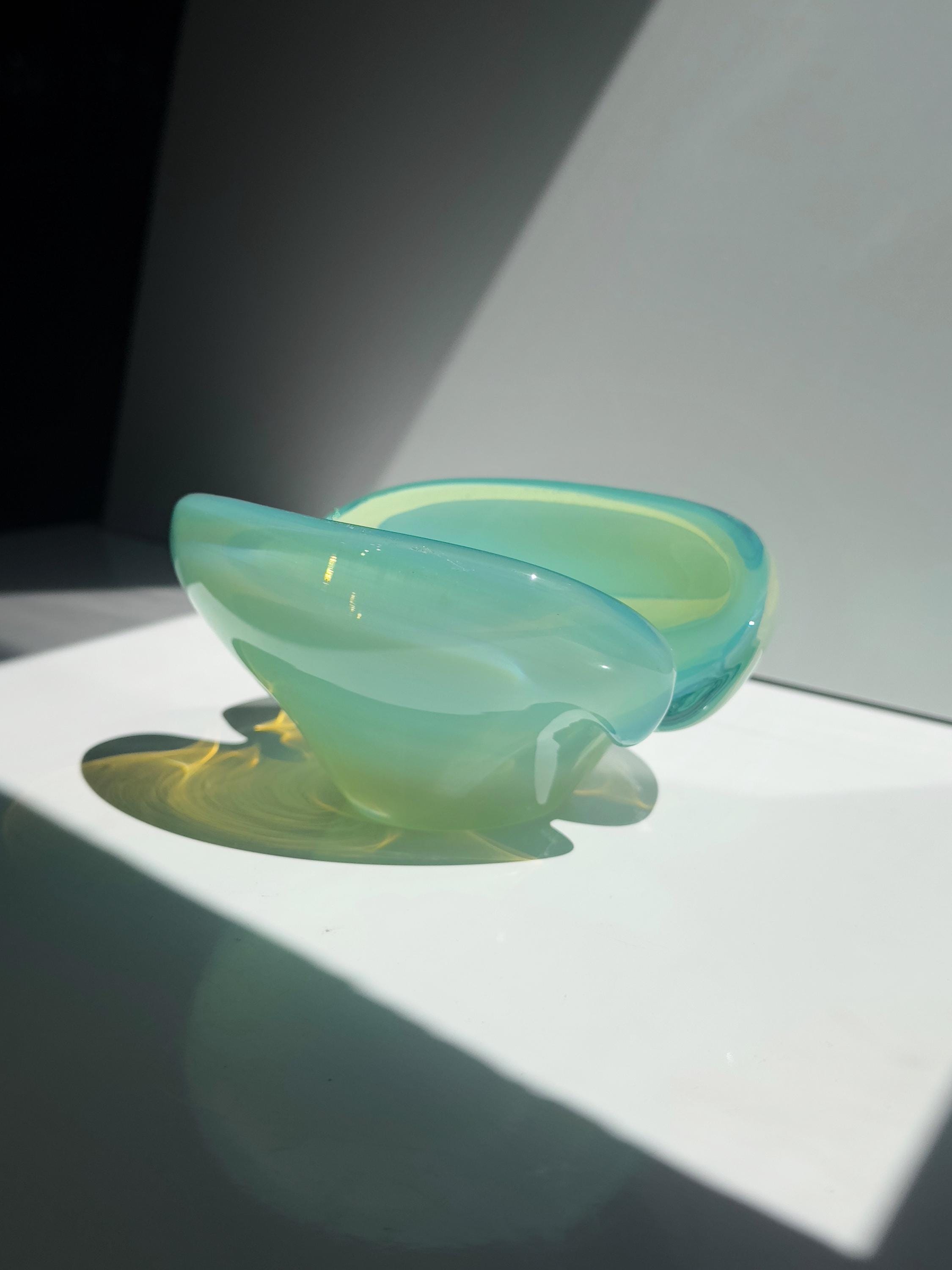 Vintage Murano Uranglas Aschenbecher / Vide Poche