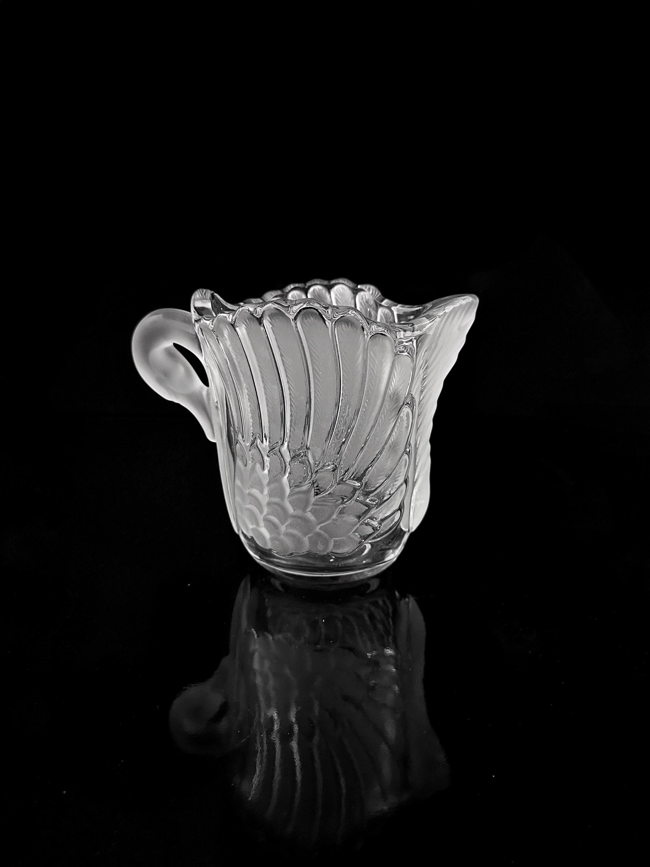 Vintage Walther Glas Schwan-Karaffe, Art Deco Revival 1980er