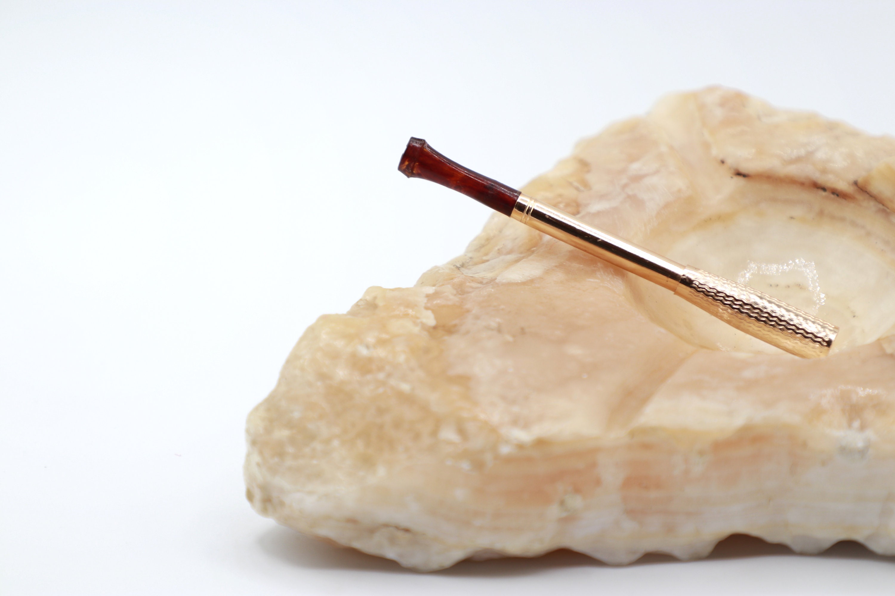 Vintage italienischer Alabaster-Aschenbecher, 1960er/70er