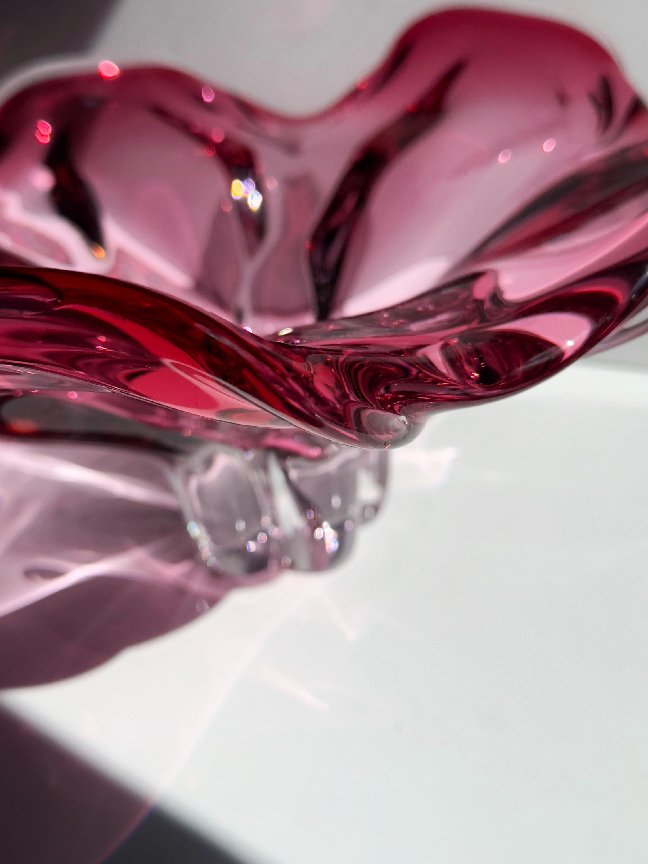 Josef Hospodka für Chřibská XL Cranberry Glasschale