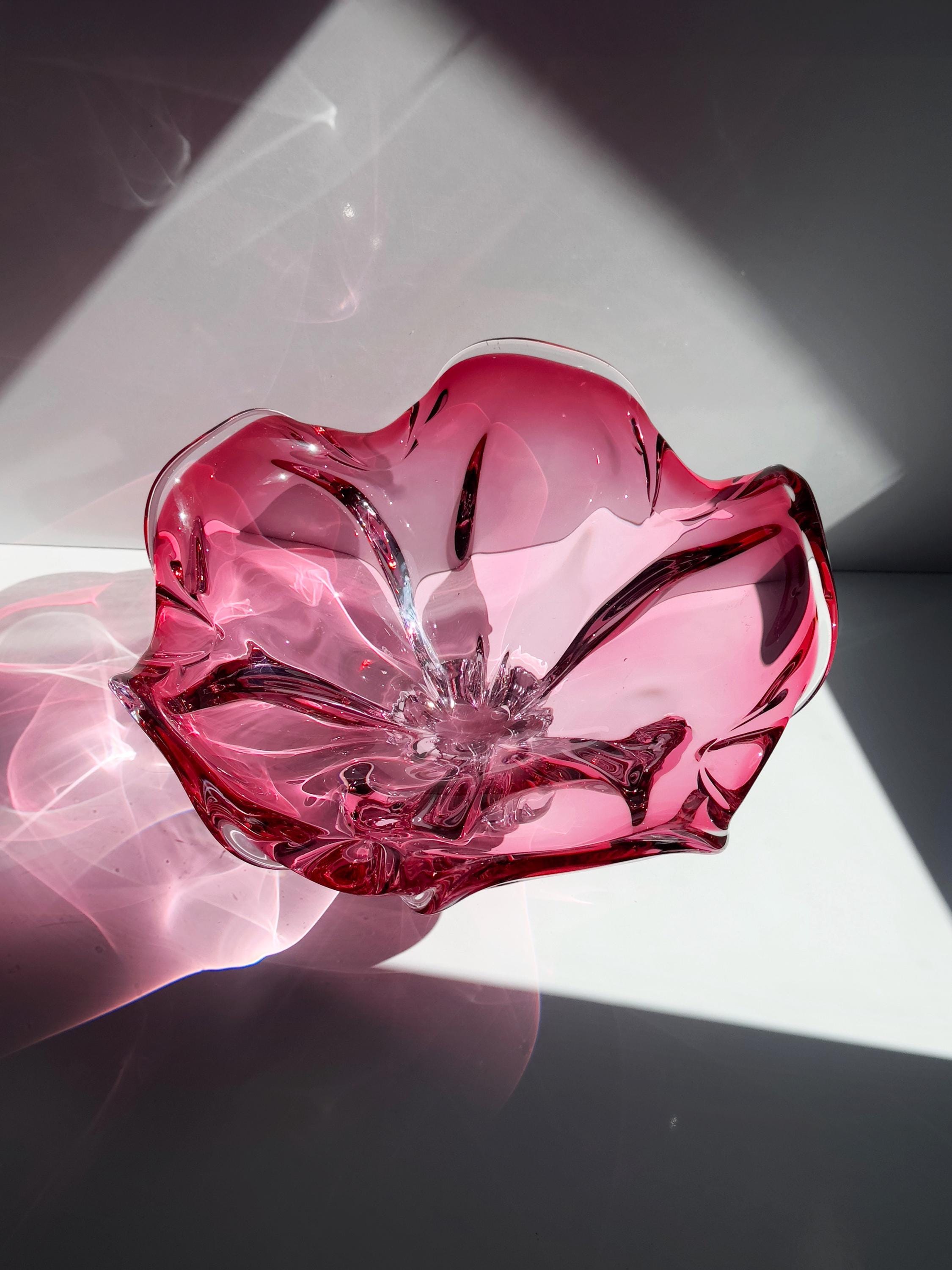 Josef Hospodka für Chřibská XL Cranberry Glasschale
