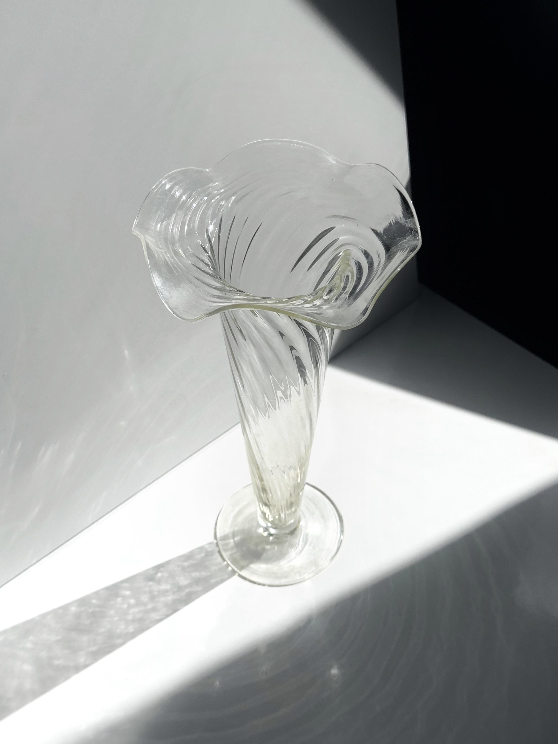 Große Vintage Glasvase